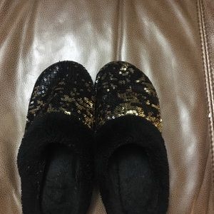 sparkly slippers